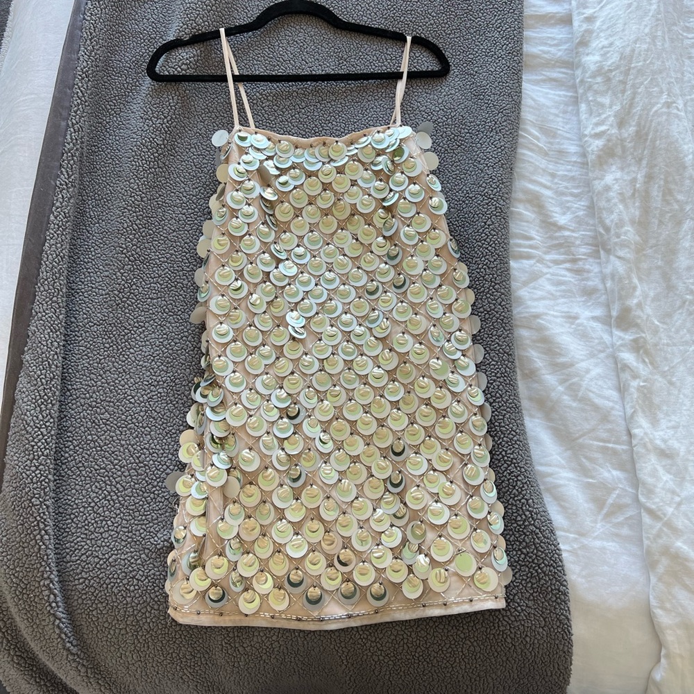 Asos sequin disco dress
